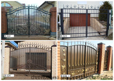 Ворота распашные откатные кованные